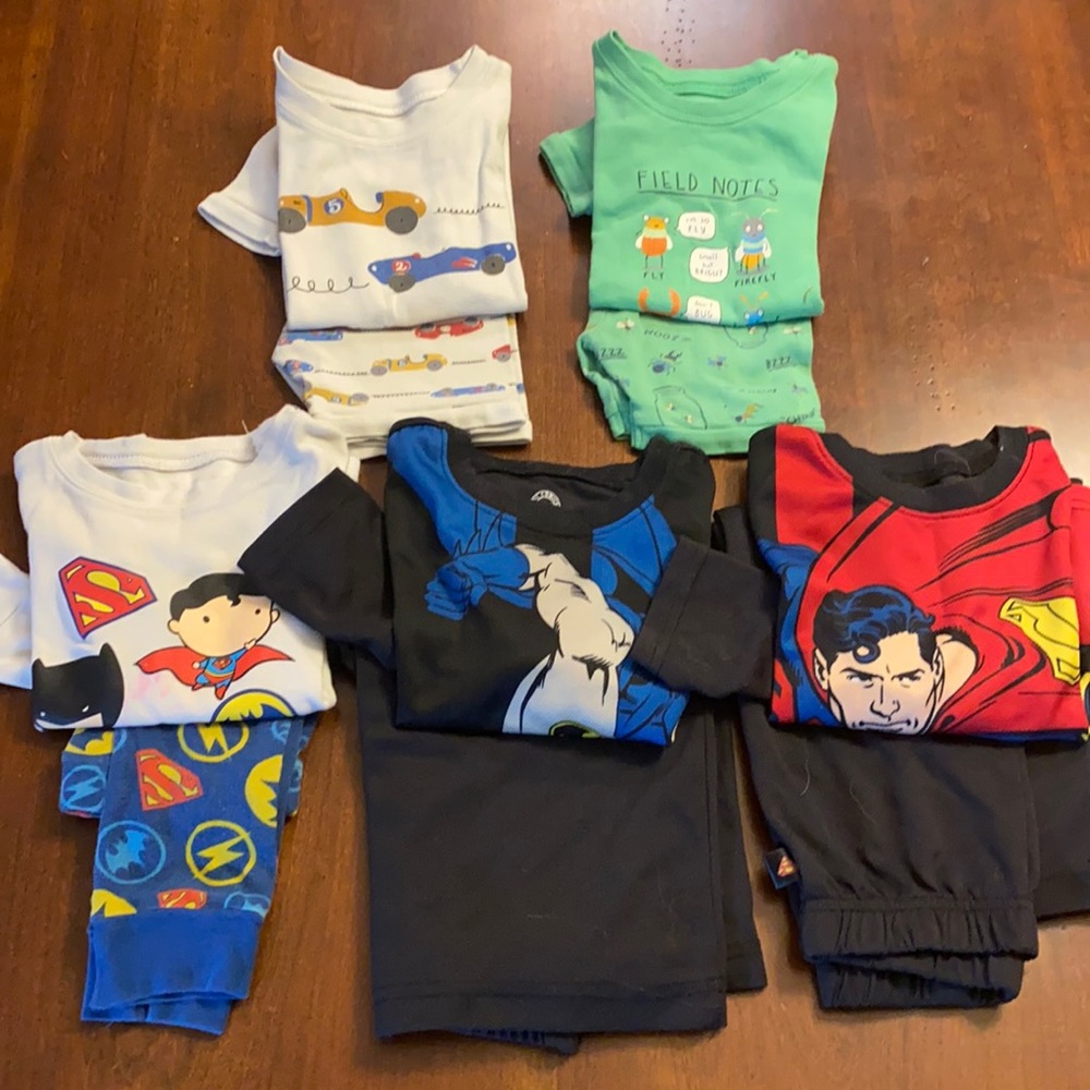 5 Boys Pajama Sets